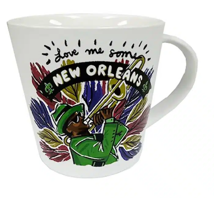 TROMBONE PLAYER DESIGN COFFEE MUG