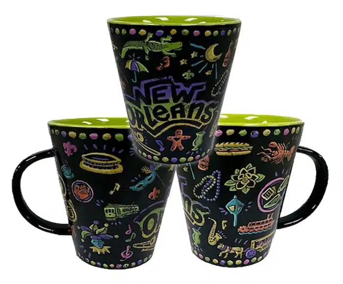 ICON WITH BEAD BORDER DESIGN COFFEE MUG
