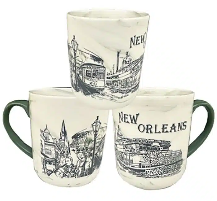MUSICIAN SCENE MUG GREEN