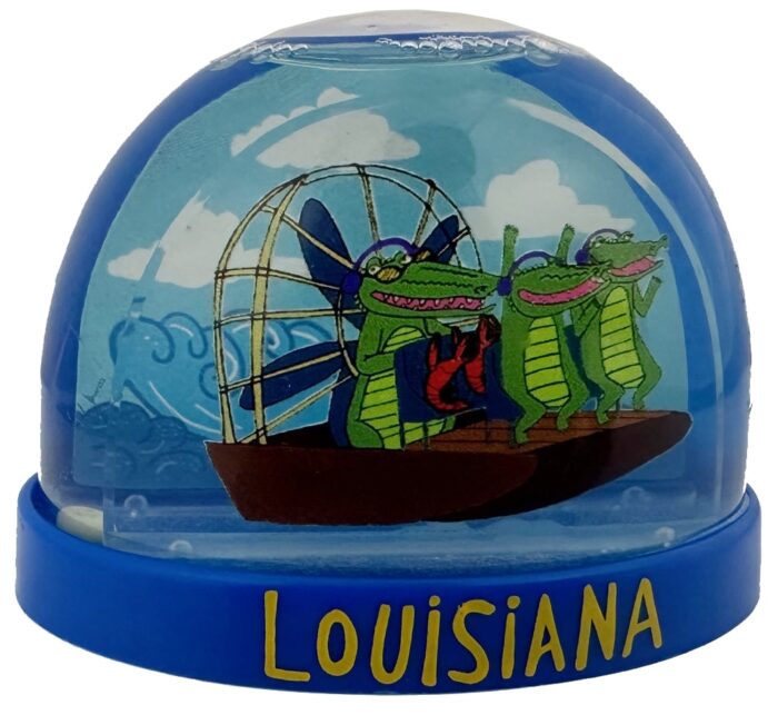 AIRBOAT SMALL PLASTIC WATERGLOBE