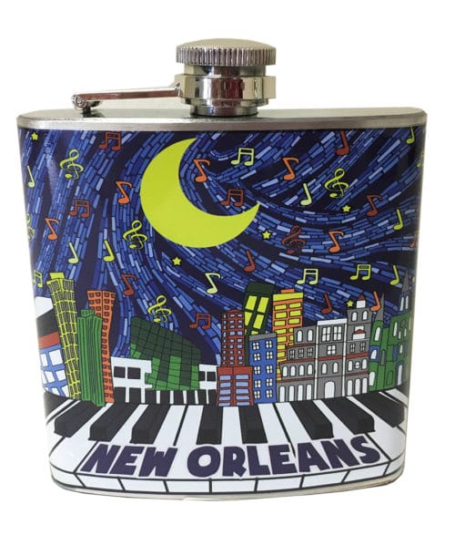 New Orleans souvenir flask