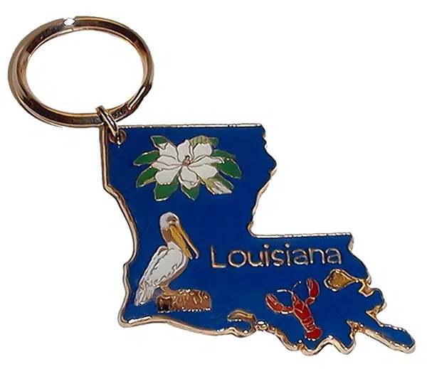 Charming Keychain,Louisiana map Key Ring, Louisiana map Keychain Louisiana  Key Ring Louisiana State map Jewelry ,AO235